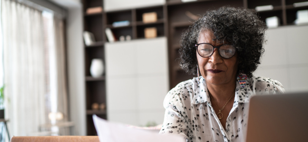 woman planning for New Year 