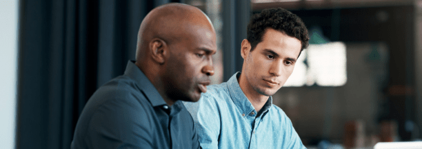 Employee meets about benefits