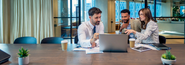 Broker meets with employees