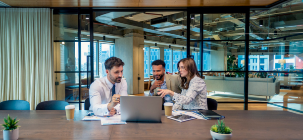 Broker meets with employees