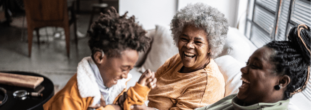 Multi-generation family spends time together