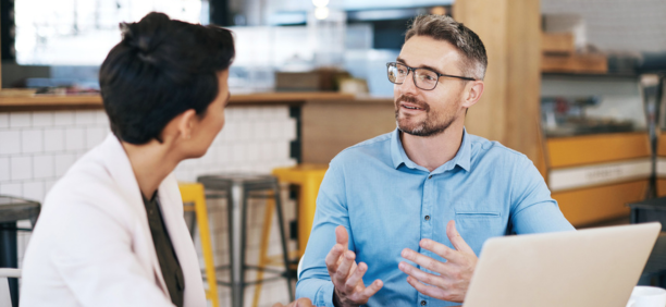 Employee asks questions about benefits