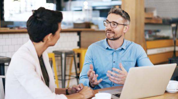 Employee asks questions about benefits