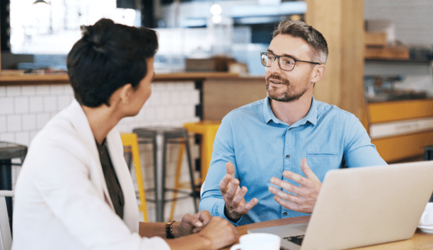 Employee asks questions about benefits