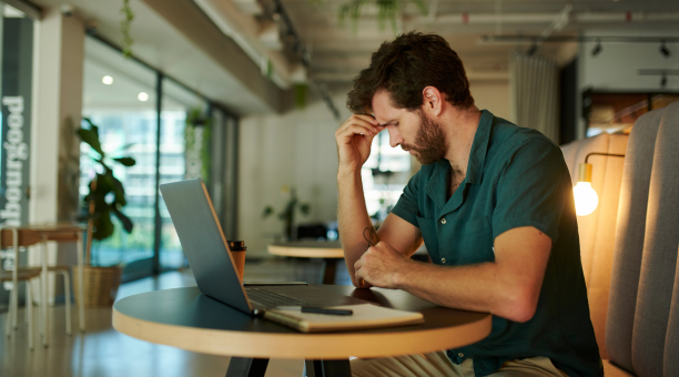 Man at computer